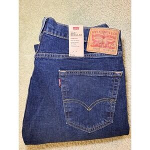 Men's Levi's 505 regular fit , dark wash jeans , size 34x36, NEW with tags